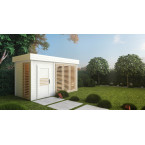 Garden Sauna Azalea 4x2m 8 People | Wellness | Relax | SPA | Luxury Relaxation | Panoramic Glass