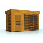 Garden Sauna Azalea 4x2m 8 People | Wellness | Relax | SPA | Luxury Relaxation | Panoramic Glass