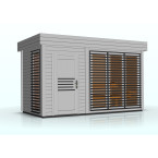 Garden Sauna Azalea 4x2m 8 People | Wellness | Relax | SPA | Luxury Relaxation | Panoramic Glass