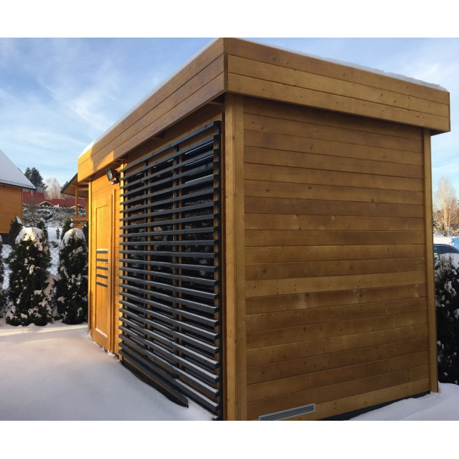 Garden Sauna Azalea 4x2m 8 People | Wellness | Relax | SPA | Luxury Relaxation | Panoramic Glass