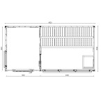 Garden Sauna Azalea 4x2m 8 People | Wellness | Relax | SPA | Luxury Relaxation | Panoramic Glass