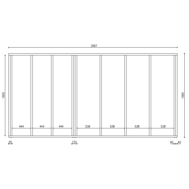 Garden Sauna Azalea 4x2m 8 People | Wellness | Relax | SPA | Luxury Relaxation | Panoramic Glass