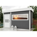 High Quality Finnish Garden Garden Sauna Dry 350x200 cm | Wellness | Relax | SPA | Ready to Assemble | Elegant Minimalism