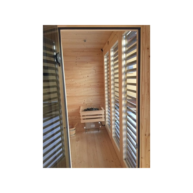 High Quality Finnish Garden Garden Sauna Dry 350x200 cm | Wellness | Relax | SPA | Ready to Assemble | Elegant Minimalism