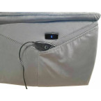 Neptun M Velvet chair with massage function - Navy Blue