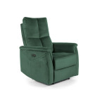 Neptun M Velvet chair with massage function - Green