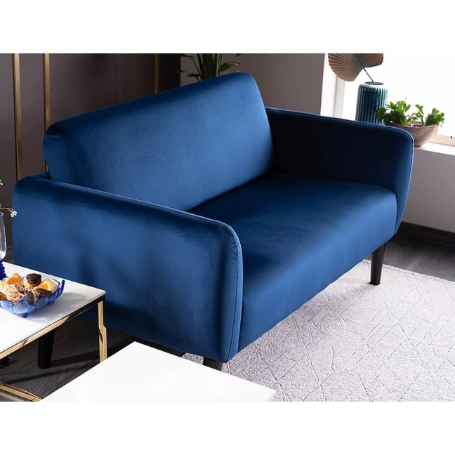 Elsa Velvet Sofa - Navy Blue