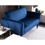 Elsa Velvet Sofa - Navy Blue