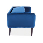 Elsa Velvet Sofa - Navy Blue