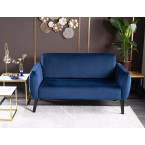 Elsa Velvet Sofa - Navy Blue