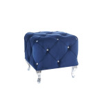 Elsa Velvet Sofa - Navy Blue