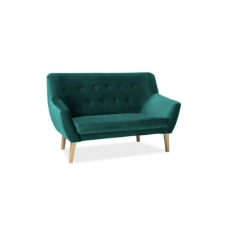 Nordic 2 Velvet Sofa Green