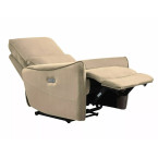 Zefir Velvet Recliner Armchair - Beige