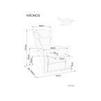 Adjustable Kronos Armchair - Cinnamon