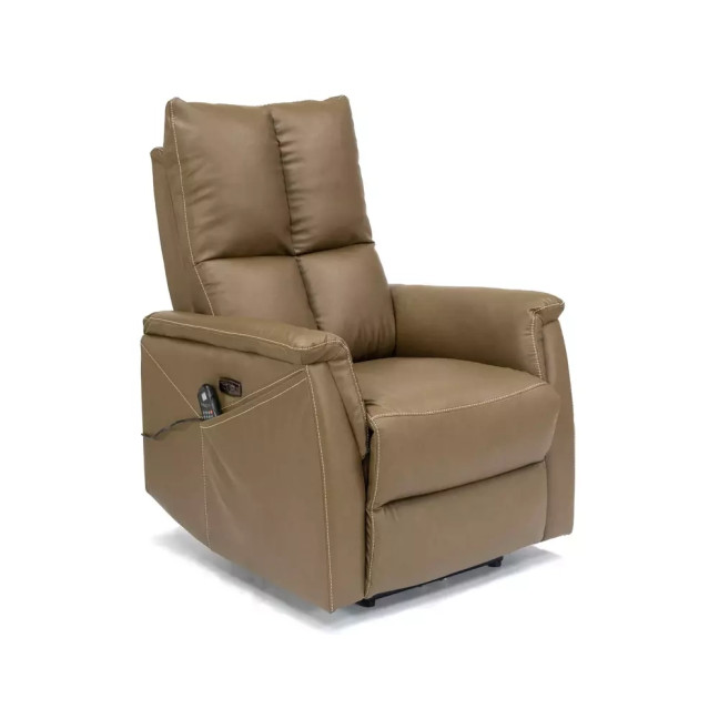 Neptun M Buffalo Armchair with Massage Function - Olive