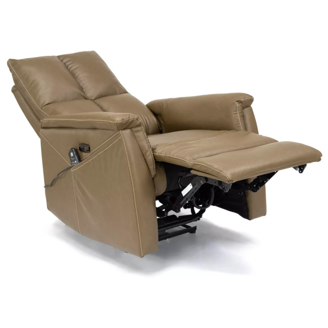 Neptun M Buffalo Armchair with Massage Function - Olive