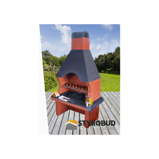 Concrete Grill BACHUS (K4) - Classic Garden Grill Made from Durable Concrete