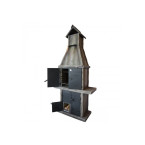 ZEUS - a solid concrete grill and smokehouse with grilling and smoking functions