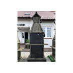 ZEUS - a solid concrete grill and smokehouse with grilling and smoking functions