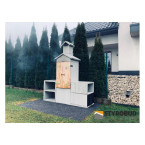 Concrete Grill with Smoker HELIOS (K4) - Durable 2-in-1 Construction