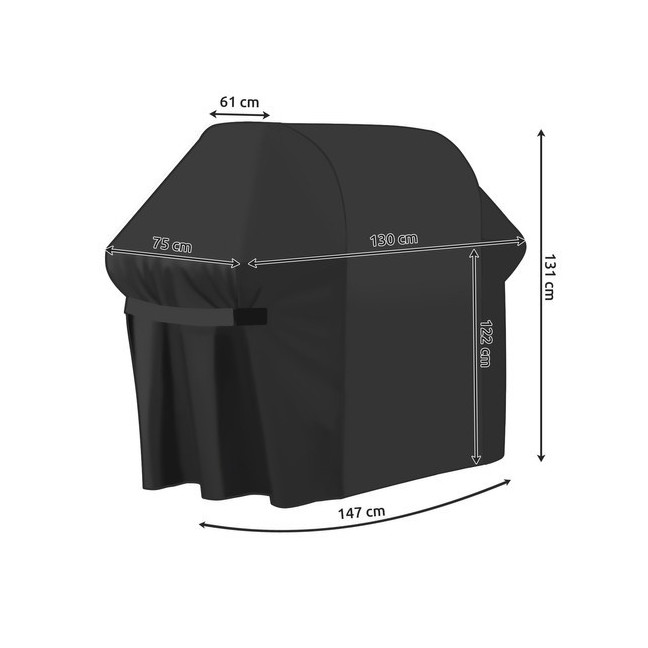 Cover for garden grill 147x61x122cm