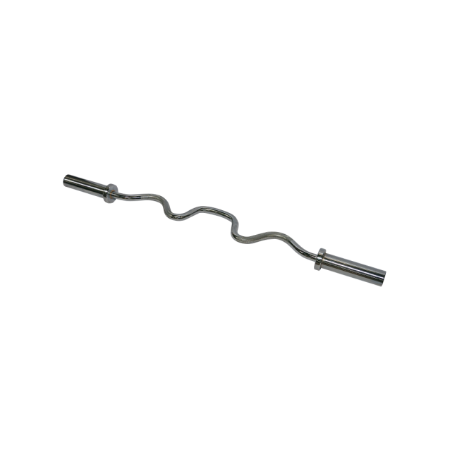 Olympic bar strongly bent chrome plated AC-118
