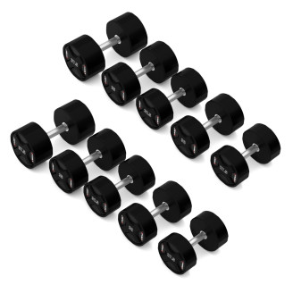 HPC SET POLYURETHANE DUMBBELL SET 2 x 27.5 - 37.5 KG CPU (325 KG) HMS