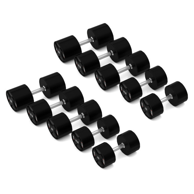 HPC SET POLYURETHANE DUMBBELL SET 2 x 40 - 50 KG CPU (450 KG) HMS