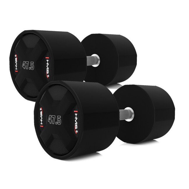 HPC SET POLYURETHANE DUMBBELL SET 2 x 40 - 50 KG CPU (450 KG) HMS