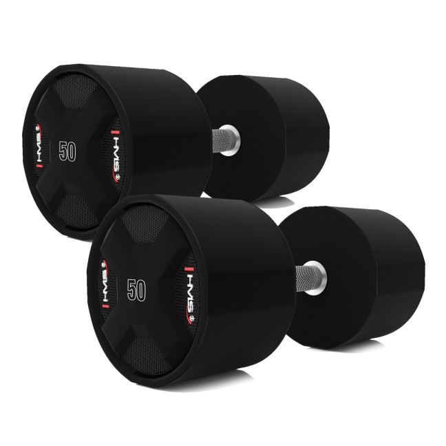 HPC SET POLYURETHANE DUMBBELL SET 2 x 40 - 50 KG CPU (450 KG) HMS