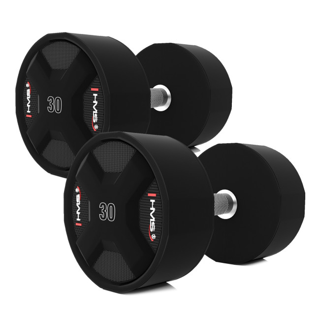 HPC SET POLYURETHANE DUMBBELL SET 2 x 2.5 - 50 KG CPU (1050 KG) HMS