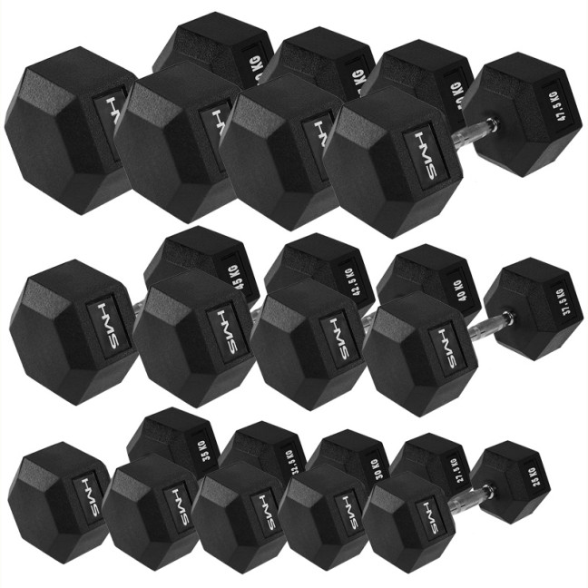 Hex Pro 2 - 60 KG HMS Dumbbells