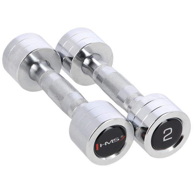Chrome Dumbbells (2 pcs.) HMS