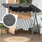 ModernHome Waterproof Swing Canopy 166 x 112 cm Grey | Garden furniture, relaxation, modern style
