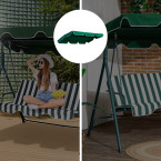 ModernHome Waterproof Swing Canopy 166 x 112 cm Green | Garden furniture, relaxation, modern style