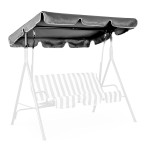 ModernHome Waterproof Swing Canopy 188 x 110 cm Grey | Garden furniture, relaxation, modern style