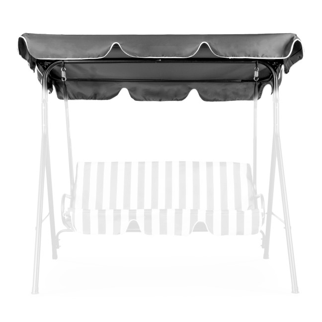 MultiGarden Waterproof Swing Canopy 200x120 cm Grey | Garden furniture, relaxation, modern style