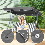 MultiGarden Waterproof Swing Canopy 200x120 cm Grey | Garden furniture, relaxation, modern style