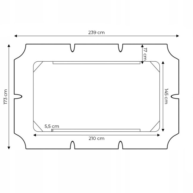 ModernHome Waterproof Swing Canopy 210 x 145 cm Grey | Garden furniture, relaxation, modern style