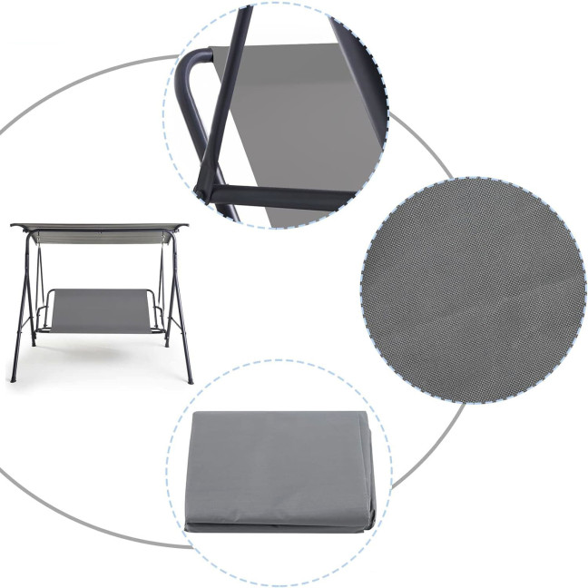 MultiGarden Grey Swing Seat Cushion 120x93 cm | Garden furniture, relaxation, modern style
