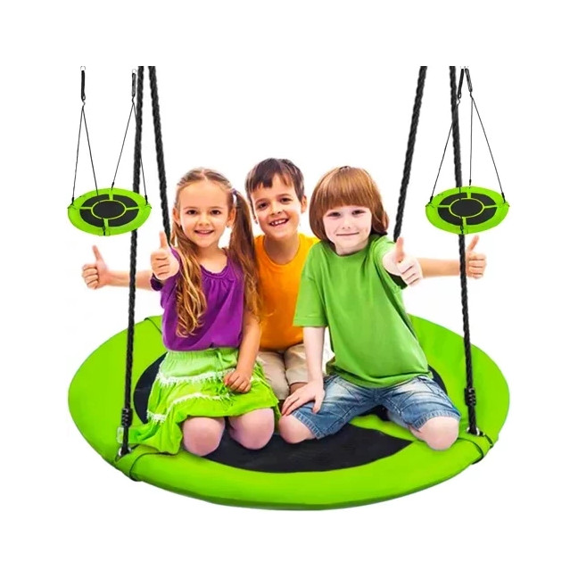 Huśtawka bocianie gniazdo 100cm ziel-czar 23514