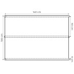 MultiGarden Grey Swing Seat Cushion 140x100 cm | Garden furniture, relaxation, modern style