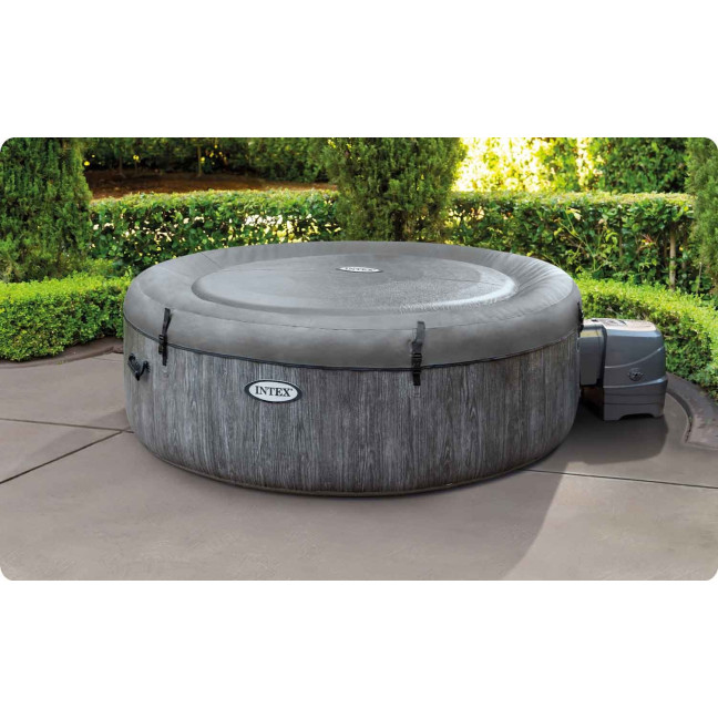 Inflatable Jacuzzi INTEX 28442 - 6-Person SPA, 216 x 71 cm with Hydro Massage, WiFi, and Premium Accessories
