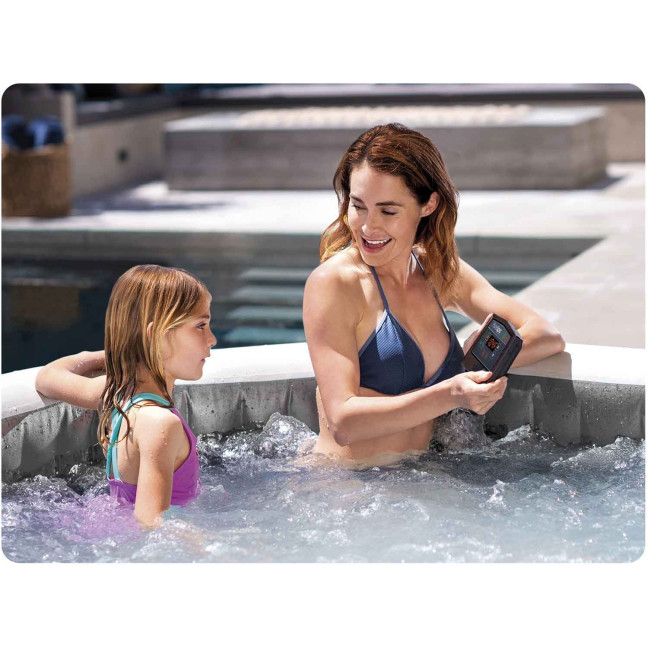 Inflatable Jacuzzi INTEX 28442 - 6-Person SPA, 216 x 71 cm with Hydro Massage, WiFi, and Premium Accessories