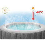 Inflatable Jacuzzi INTEX 28442 - 6-Person SPA, 216 x 71 cm with Hydro Massage, WiFi, and Premium Accessories