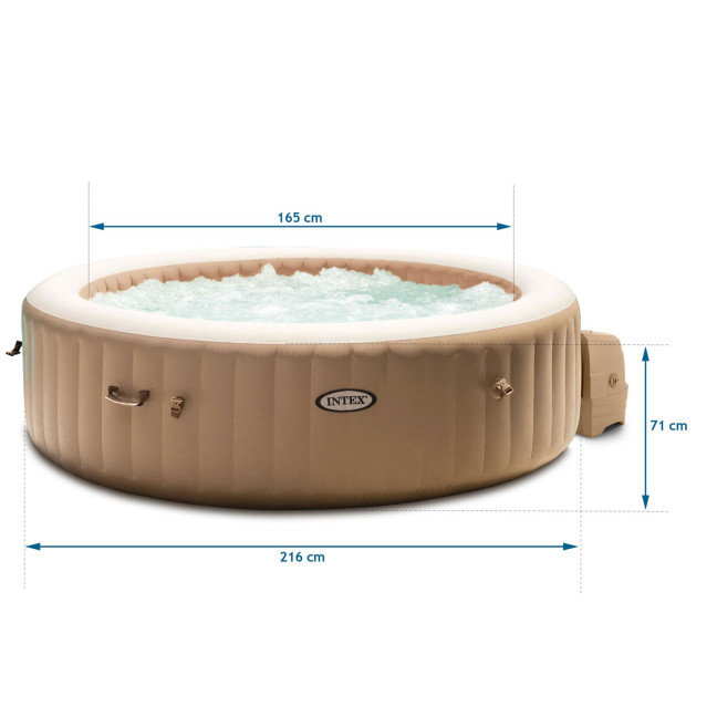 Inflatable Jacuzzi INTEX 28428 - 6-Person SPA, 216 x 71 cm with Hydro Massage and Premium Set