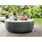 Inflatable Jacuzzi INTEX 28440 - 4-Person SPA, 196 x 71 cm with Hydro Massage, WiFi, and Premium Set