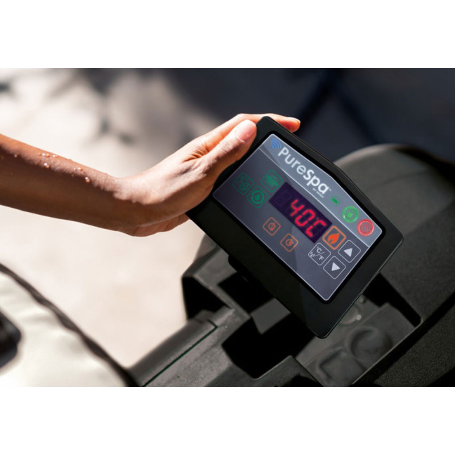 Inflatable Jacuzzi INTEX 28452 - Square SPA, 6-Person, 196 x 71 cm with Hydro Massage and Premium Set