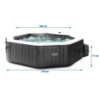 Inflatable Jacuzzi INTEX 28462 - Octagonal SPA, 6-Person, 218 x 71 cm with Hydro Massage and Premium Accessories