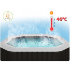 Inflatable Jacuzzi INTEX 28458 SPA for 4 People 180x71 cm with Hydromassage and Premium Accessories